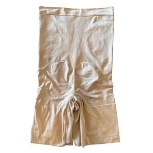 Spanx Oncore High Waisted Mid Thigh Shapewear‎ Size Small Sculpting Soft Nude